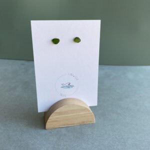 Donkergroen seaglass